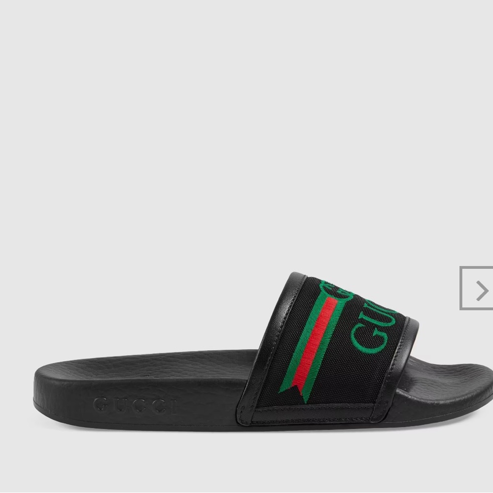Children's Gucci print slides
